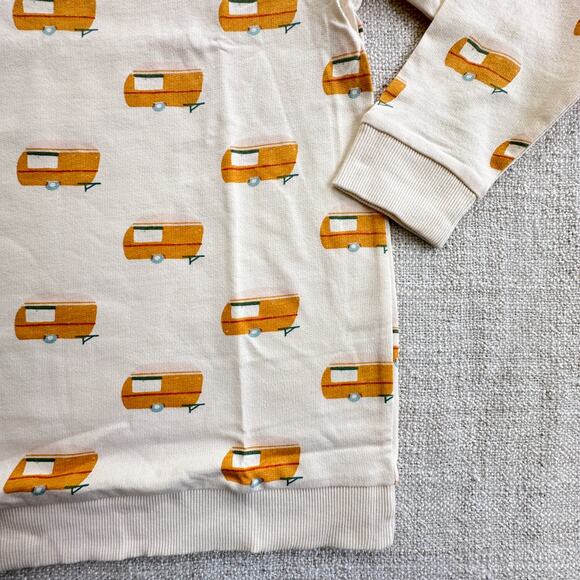 NWT Polished Prints Organic French Terry Camper Tunic Sweatshirt 7 - Picture 2 of 5